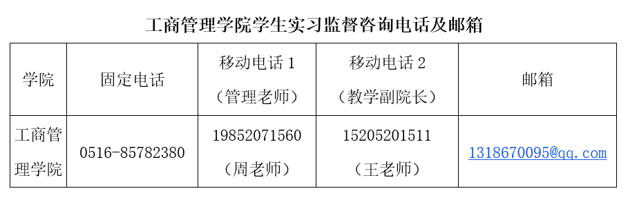 6165金沙总站学生实习监督咨询电话及邮箱公告