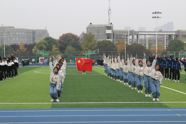 生命绽放 燃青春激情--6165金沙总站在我校2019级新生运动会展风采